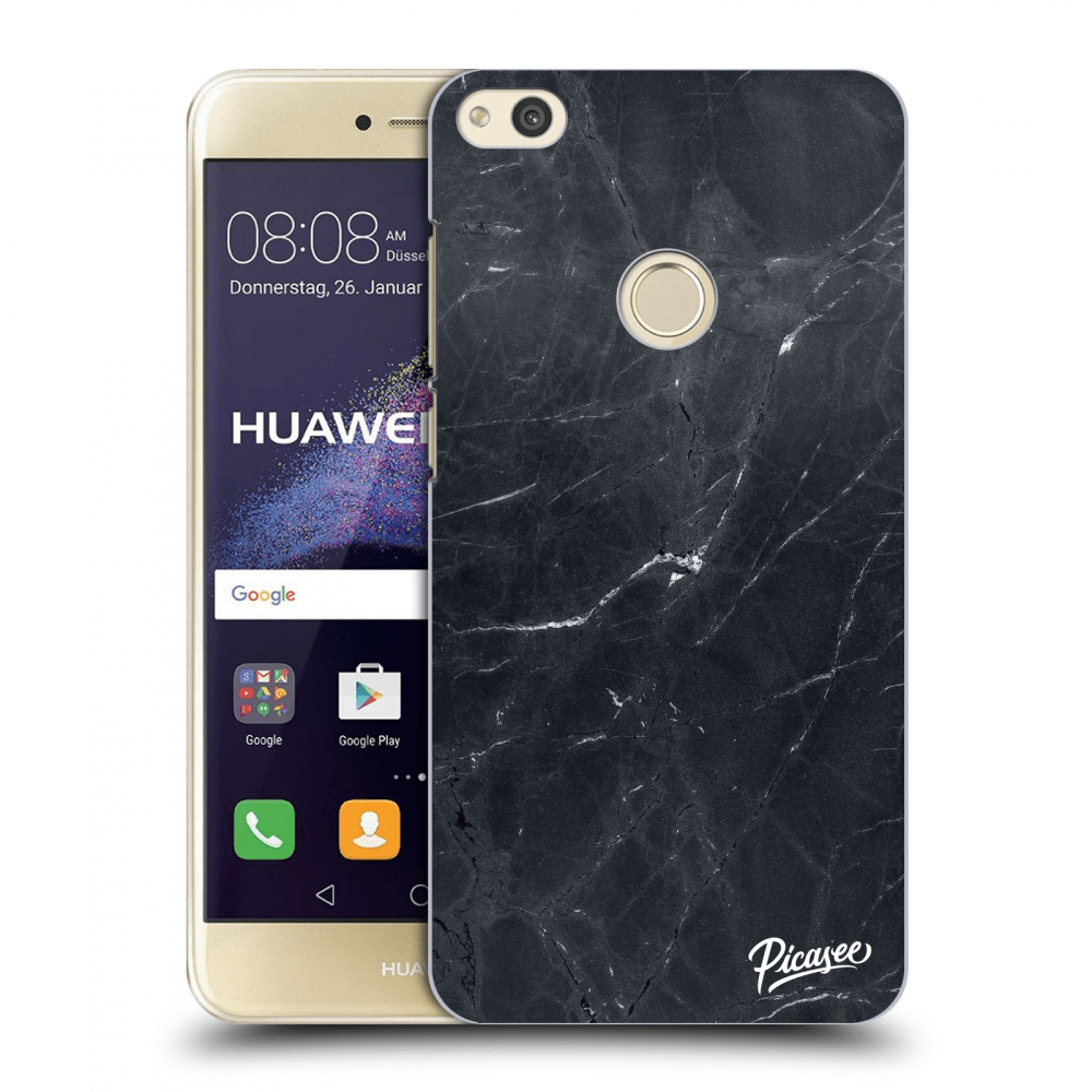 Picasee átlátszó szilikon tok az alábbi mobiltelefonokra Huawei P9 Lite 2017 - Black marble