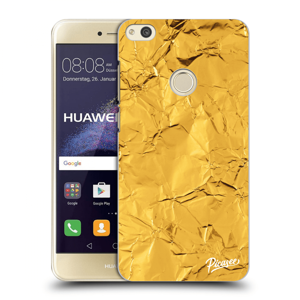 Picasee átlátszó szilikon tok az alábbi mobiltelefonokra Huawei P9 Lite 2017 - Gold
