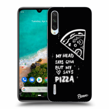 Picasee fekete szilikon tok az alábbi mobiltelefonokra Xiaomi Mi A3 - Pizza