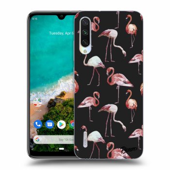 Picasee fekete szilikon tok az alábbi mobiltelefonokra Xiaomi Mi A3 - Flamingos