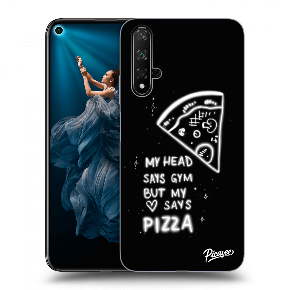 Picasee tejszínű szilikon tok az alábbi mobiltelefonokra Honor 20 - Pizza