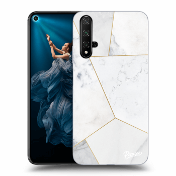 Szilikon tok erre a típusra Honor 20 - White tile