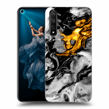 Szilikon tok erre a típusra Honor 20 - Black Gold 2