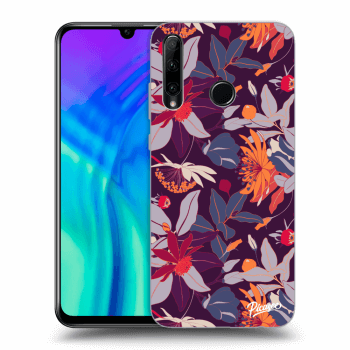 Szilikon tok erre a típusra Honor 20 Lite - Purple Leaf