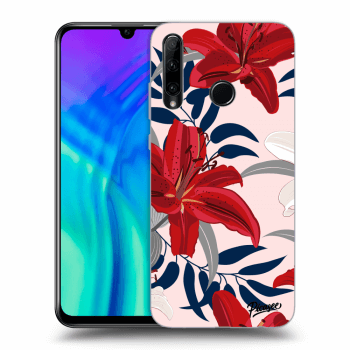 Szilikon tok erre a típusra Honor 20 Lite - Red Lily