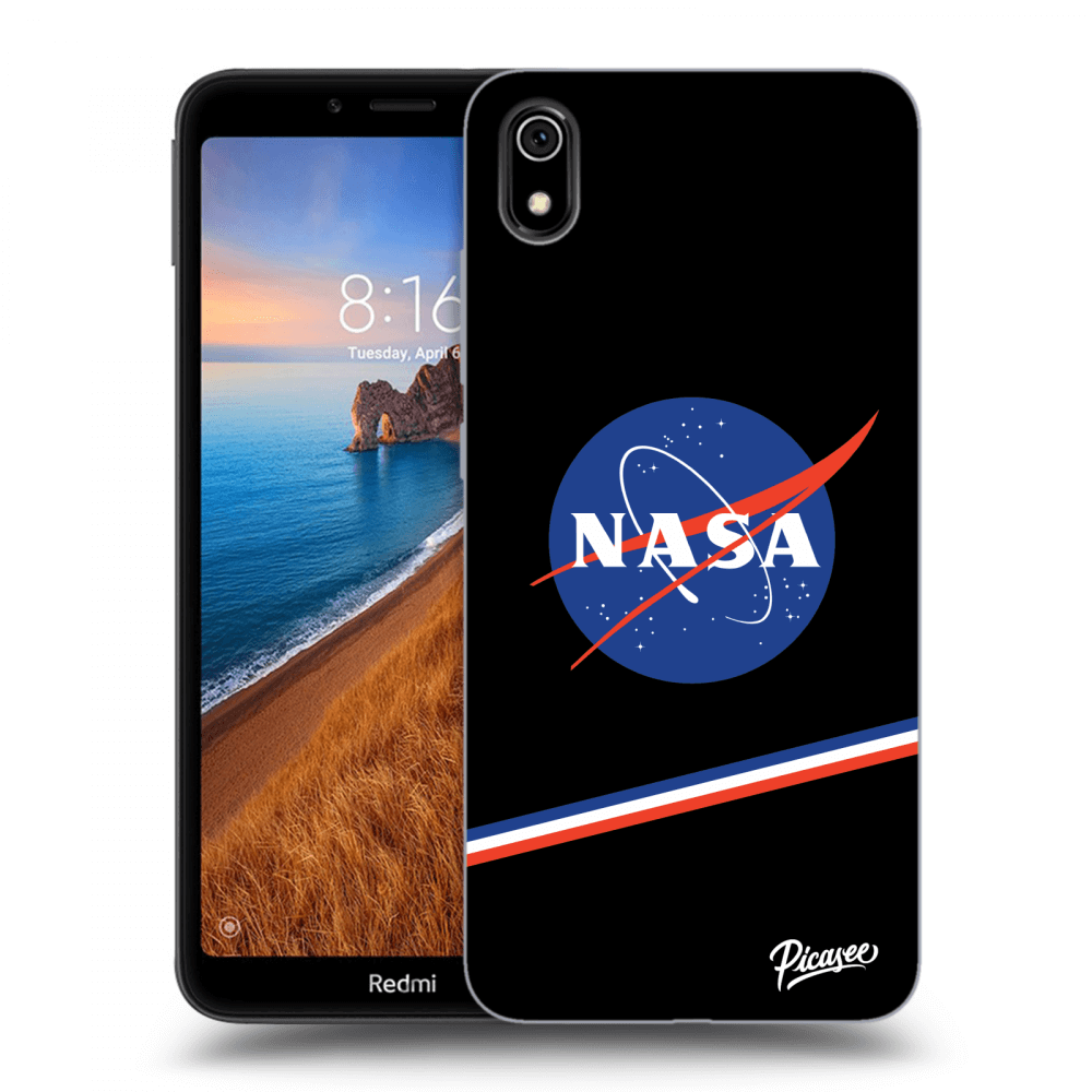 Picasee fekete szilikon tok az alábbi mobiltelefonokra Xiaomi Redmi 7A - NASA Original