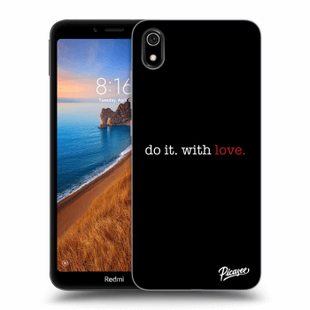 Picasee fekete szilikon tok az alábbi mobiltelefonokra Xiaomi Redmi 7A - Do it. With love.