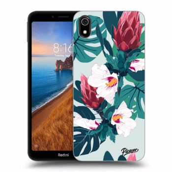 Picasee fekete szilikon tok az alábbi mobiltelefonokra Xiaomi Redmi 7A - Rhododendron