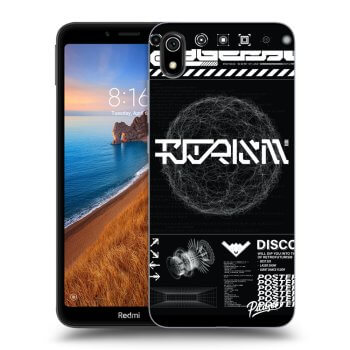 Picasee átlátszó szilikon tok az alábbi mobiltelefonokra Xiaomi Redmi 7A - BLACK DISCO