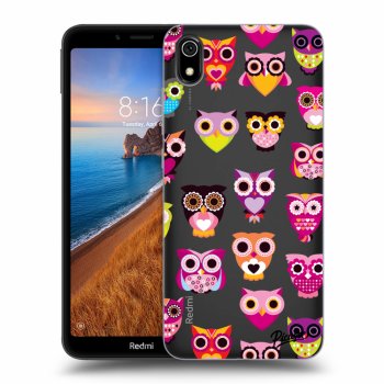Picasee átlátszó szilikon tok az alábbi mobiltelefonokra Xiaomi Redmi 7A - Owls