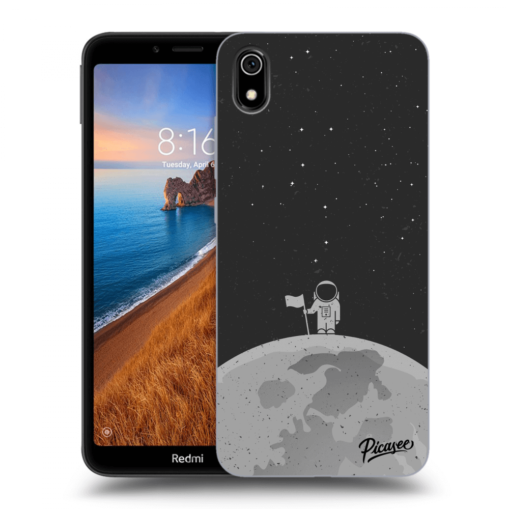 Picasee fekete szilikon tok az alábbi mobiltelefonokra Xiaomi Redmi 7A - Astronaut