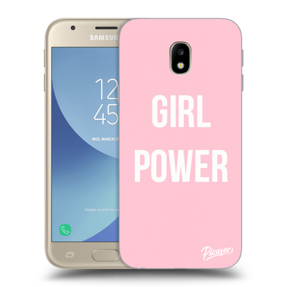Picasee átlátszó szilikon tok az alábbi mobiltelefonokra Samsung Galaxy J3 2017 J330F - Girl power