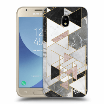 Picasee átlátszó szilikon tok az alábbi mobiltelefonokra Samsung Galaxy J3 2017 J330F - Light geometry