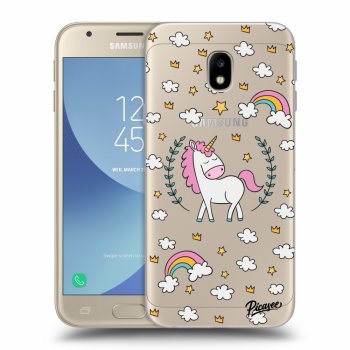 Picasee átlátszó szilikon tok az alábbi mobiltelefonokra Samsung Galaxy J3 2017 J330F - Unicorn star heaven