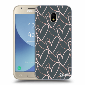 Picasee átlátszó szilikon tok az alábbi mobiltelefonokra Samsung Galaxy J3 2017 J330F - Lots of love