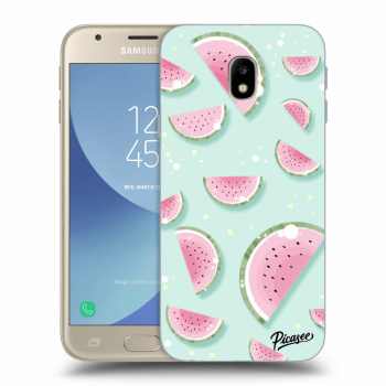 Picasee átlátszó szilikon tok az alábbi mobiltelefonokra Samsung Galaxy J3 2017 J330F - Watermelon 2