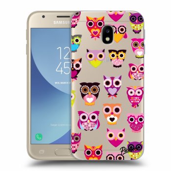 Picasee átlátszó szilikon tok az alábbi mobiltelefonokra Samsung Galaxy J3 2017 J330F - Owls