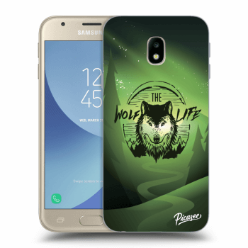Picasee átlátszó szilikon tok az alábbi mobiltelefonokra Samsung Galaxy J3 2017 J330F - Wolf life