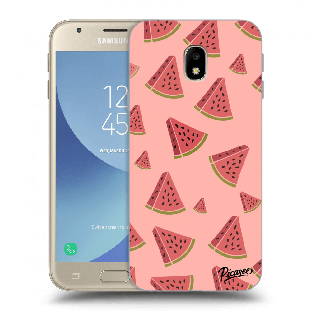 Picasee átlátszó szilikon tok az alábbi mobiltelefonokra Samsung Galaxy J3 2017 J330F - Watermelon