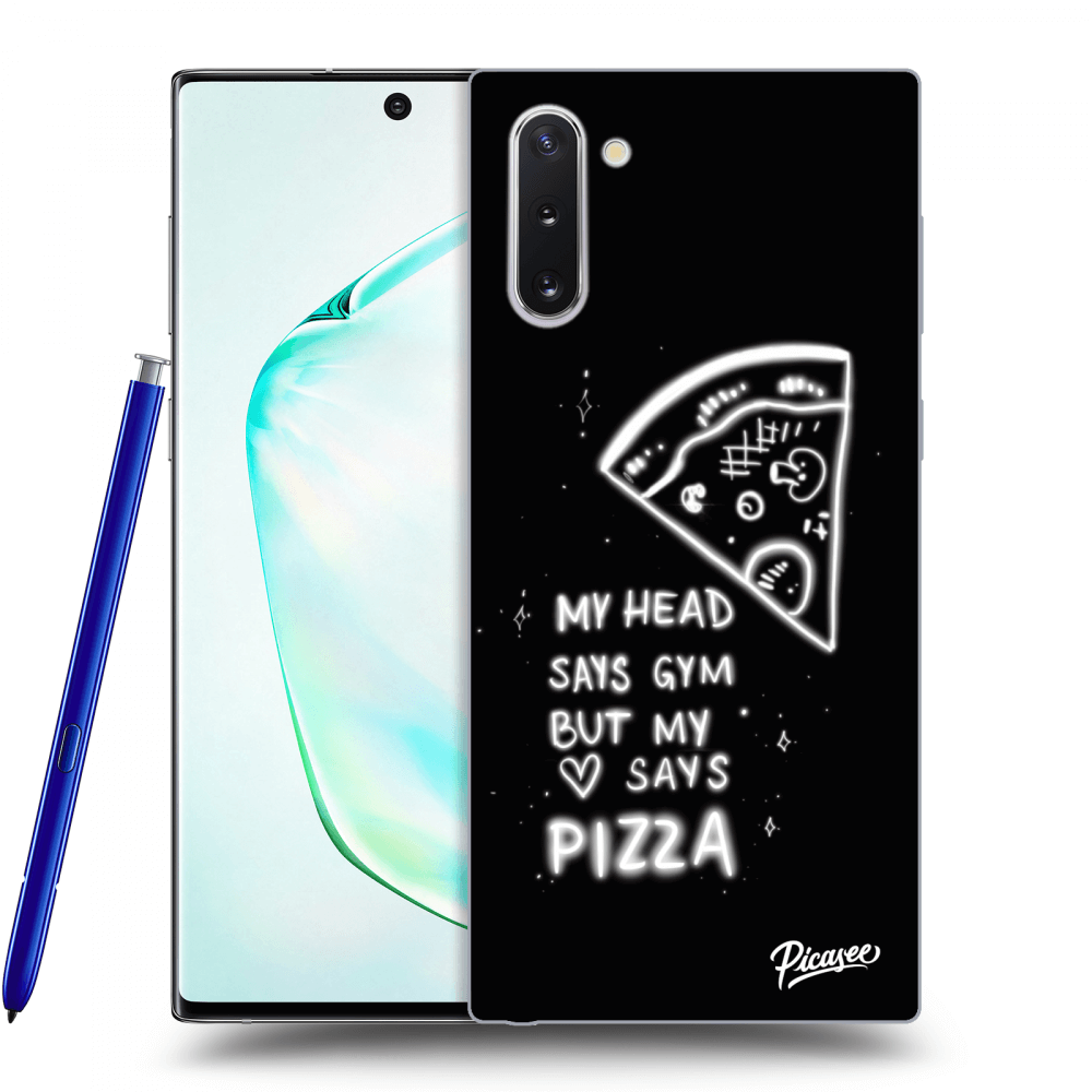 Picasee fekete szilikon tok az alábbi mobiltelefonokra Samsung Galaxy Note 10 N970F - Pizza