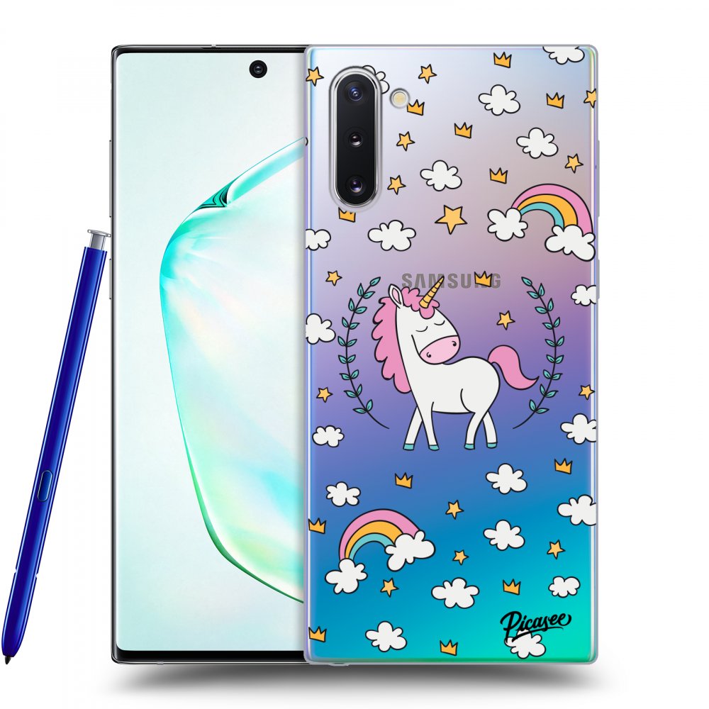 Picasee átlátszó szilikon tok az alábbi mobiltelefonokra Samsung Galaxy Note 10 N970F - Unicorn star heaven