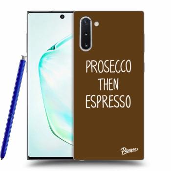 Picasee fekete szilikon tok az alábbi mobiltelefonokra Samsung Galaxy Note 10 N970F - Prosecco then espresso