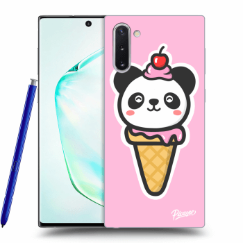 Picasee fekete szilikon tok az alábbi mobiltelefonokra Samsung Galaxy Note 10 N970F - Ice Cream Panda