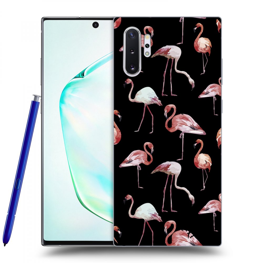 Picasee ULTIMATE CASE Samsung Galaxy Note 10+ N975F - készülékre - Flamingos