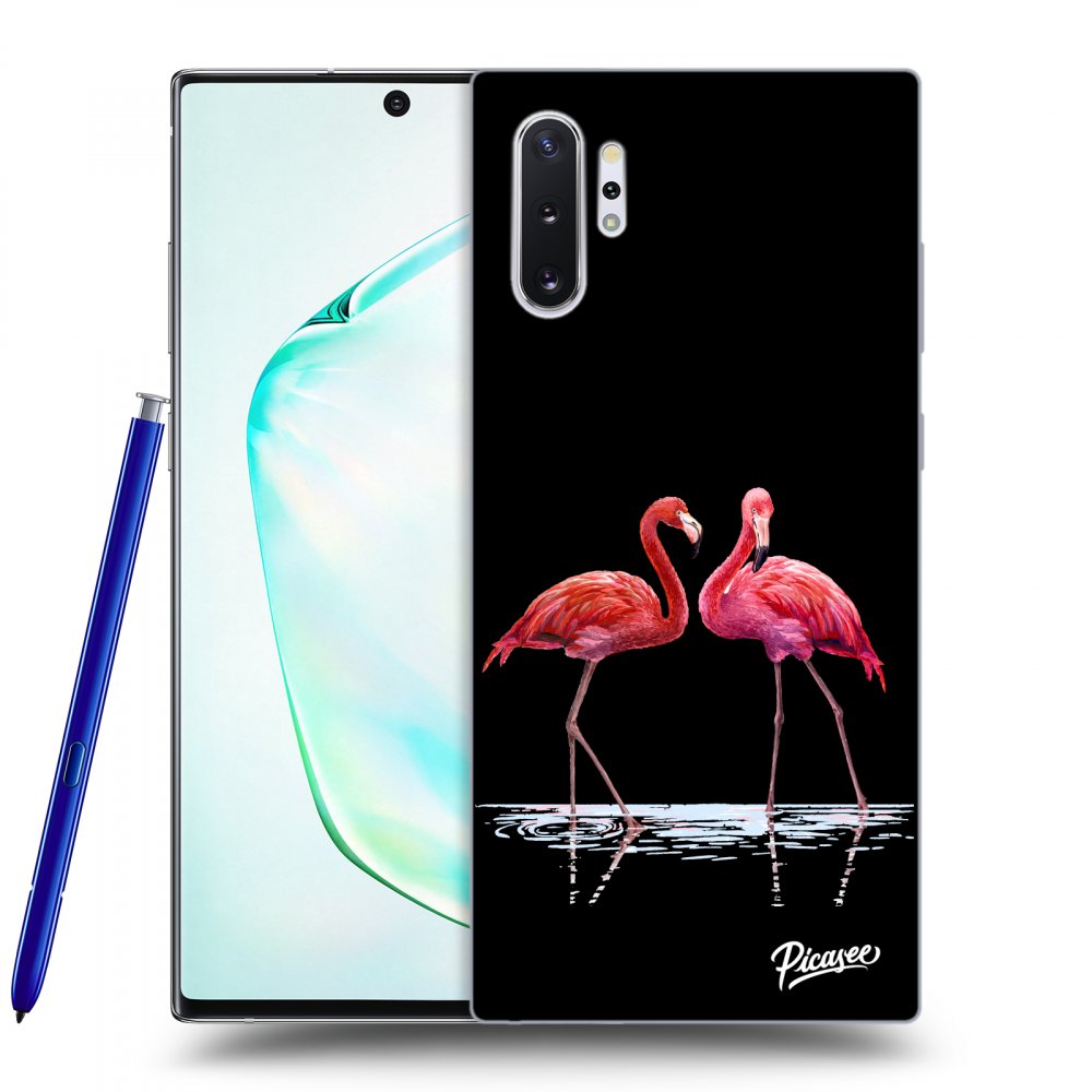 Picasee ULTIMATE CASE Samsung Galaxy Note 10+ N975F - készülékre - Flamingos couple