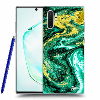 Szilikon tok erre a típusra Samsung Galaxy Note 10+ N975F - Green Gold