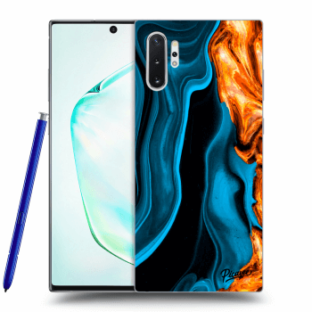 Szilikon tok erre a típusra Samsung Galaxy Note 10+ N975F - Gold blue