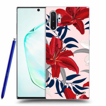 Szilikon tok erre a típusra Samsung Galaxy Note 10+ N975F - Red Lily