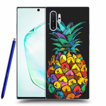 Picasee fekete szilikon tok az alábbi mobiltelefonokra Samsung Galaxy Note 10+ N975F - Pineapple