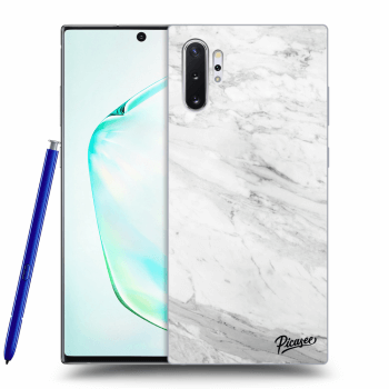 Picasee átlátszó szilikon tok az alábbi mobiltelefonokra Samsung Galaxy Note 10+ N975F - White marble