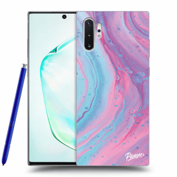 Szilikon tok erre a típusra Samsung Galaxy Note 10+ N975F - Pink liquid