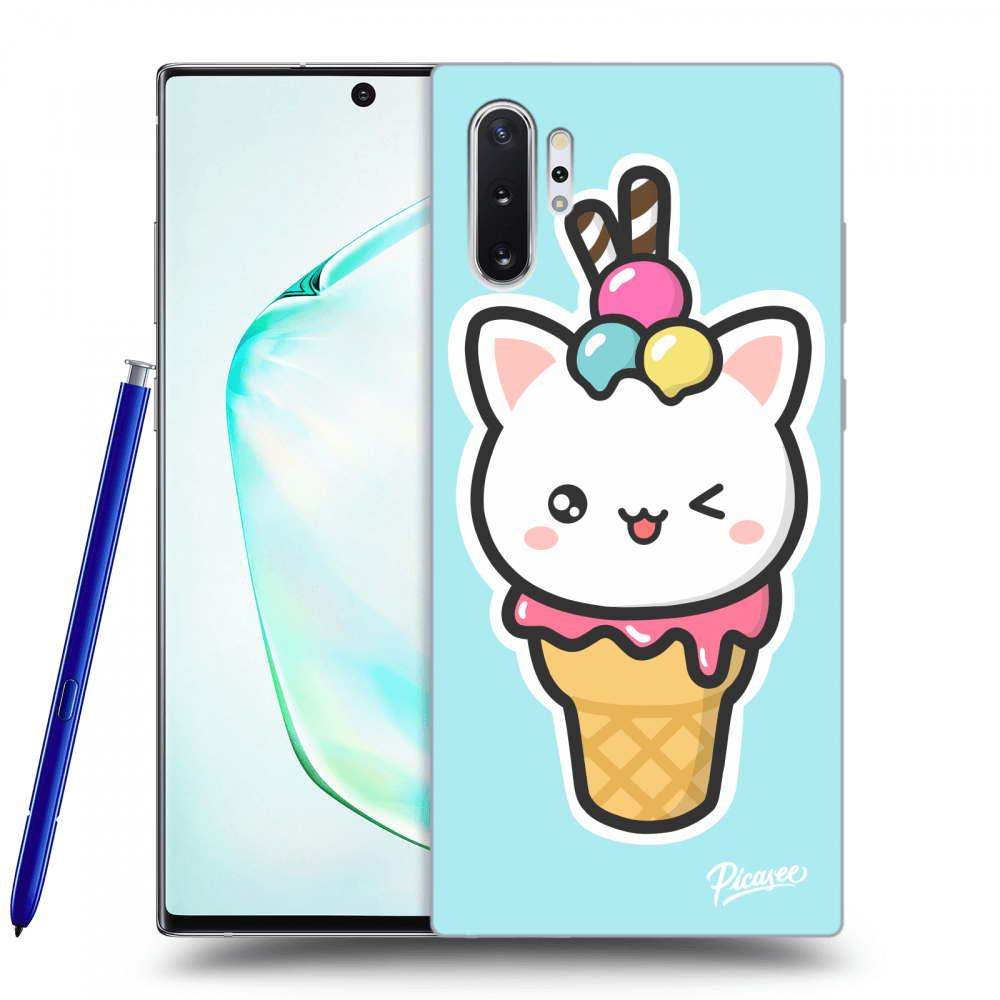 Picasee ULTIMATE CASE Samsung Galaxy Note 10+ N975F - készülékre - Ice Cream Cat