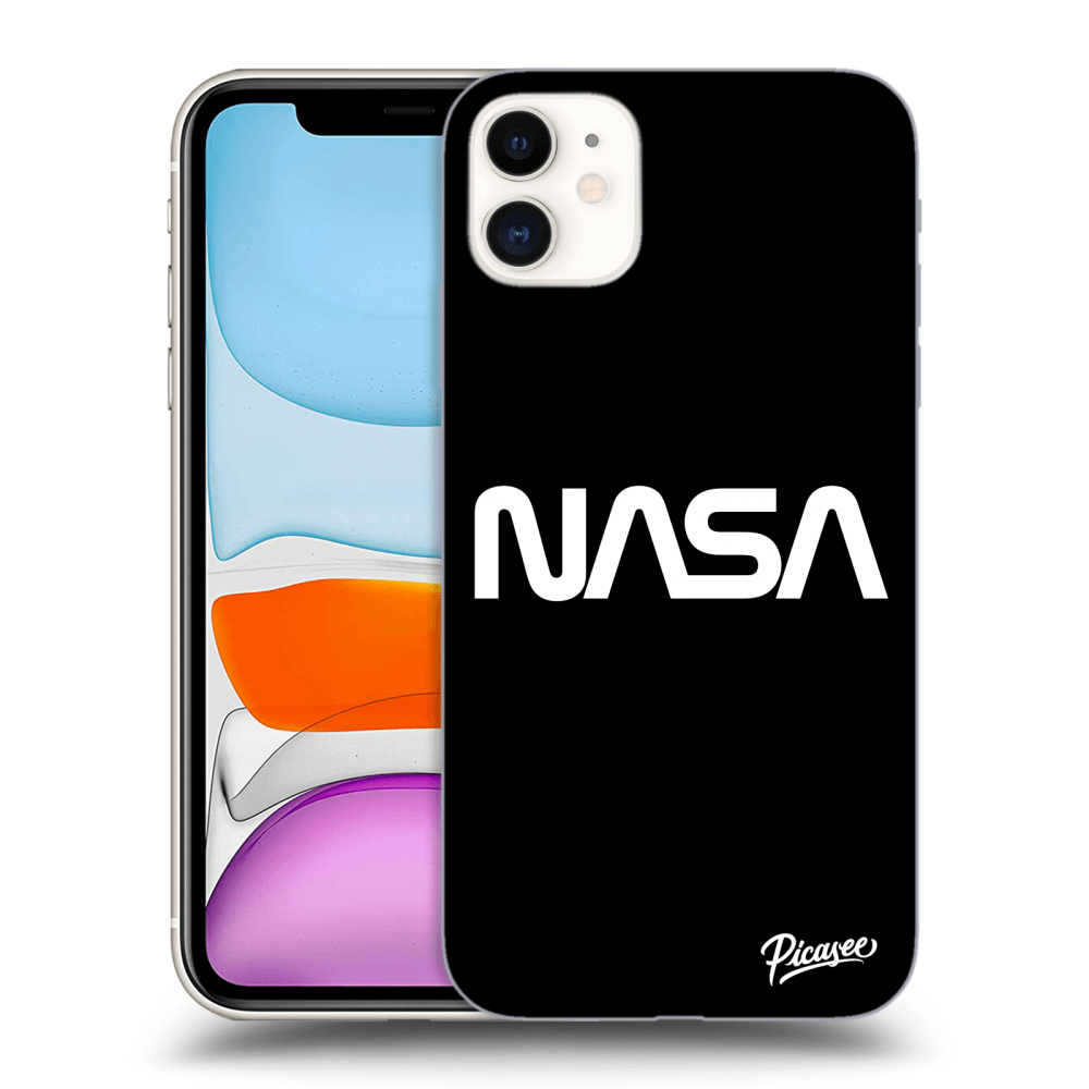 Picasee fekete szilikon tok az alábbi mobiltelefonokra Apple iPhone 11 - NASA Basic