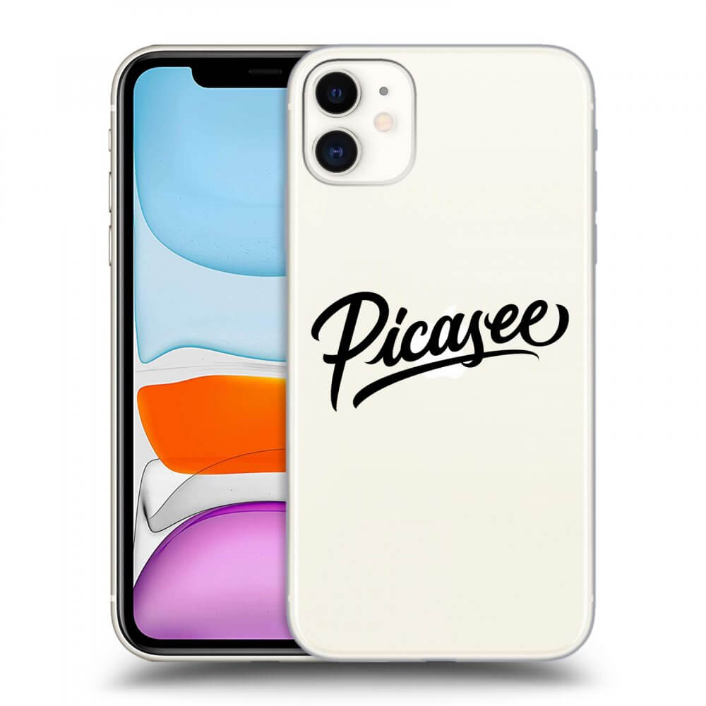 Picasee átlátszó szilikon tok az alábbi mobiltelefonokra Apple iPhone 11 - Picasee - black