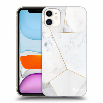 Szilikon tok erre a típusra Apple iPhone 11 - White tile