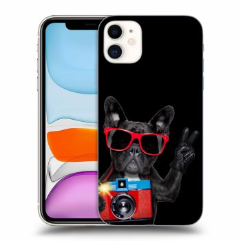 Szilikon tok erre a típusra Apple iPhone 11 - French Bulldog