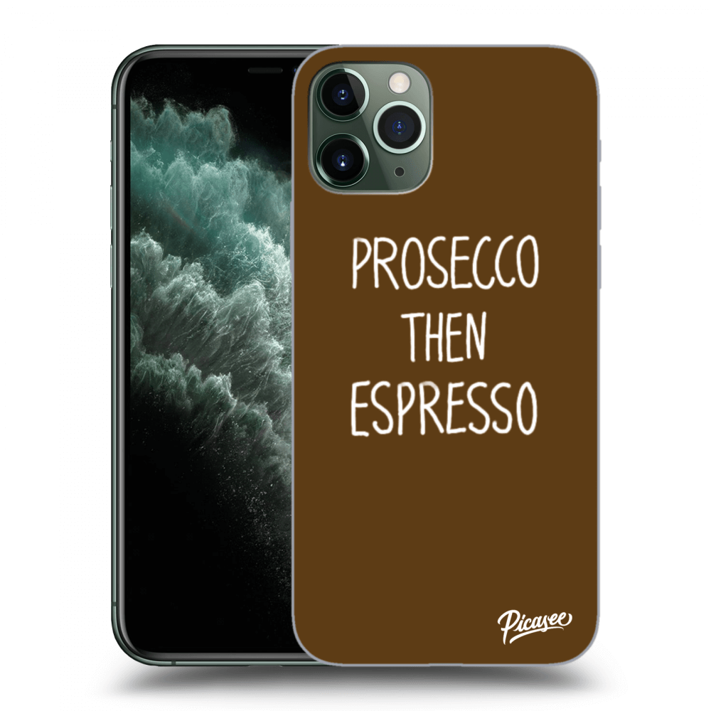 Picasee átlátszó szilikon tok az alábbi mobiltelefonokra Apple iPhone 11 Pro - Prosecco then espresso