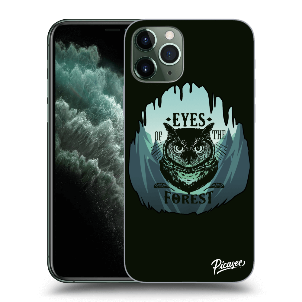 Picasee átlátszó szilikon tok az alábbi mobiltelefonokra Apple iPhone 11 Pro - Forest owl