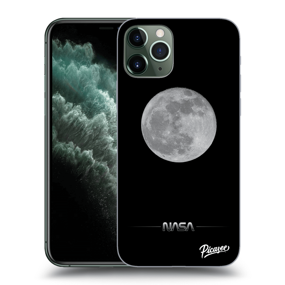 Picasee fekete szilikon tok az alábbi mobiltelefonokra Apple iPhone 11 Pro - Moon Minimal