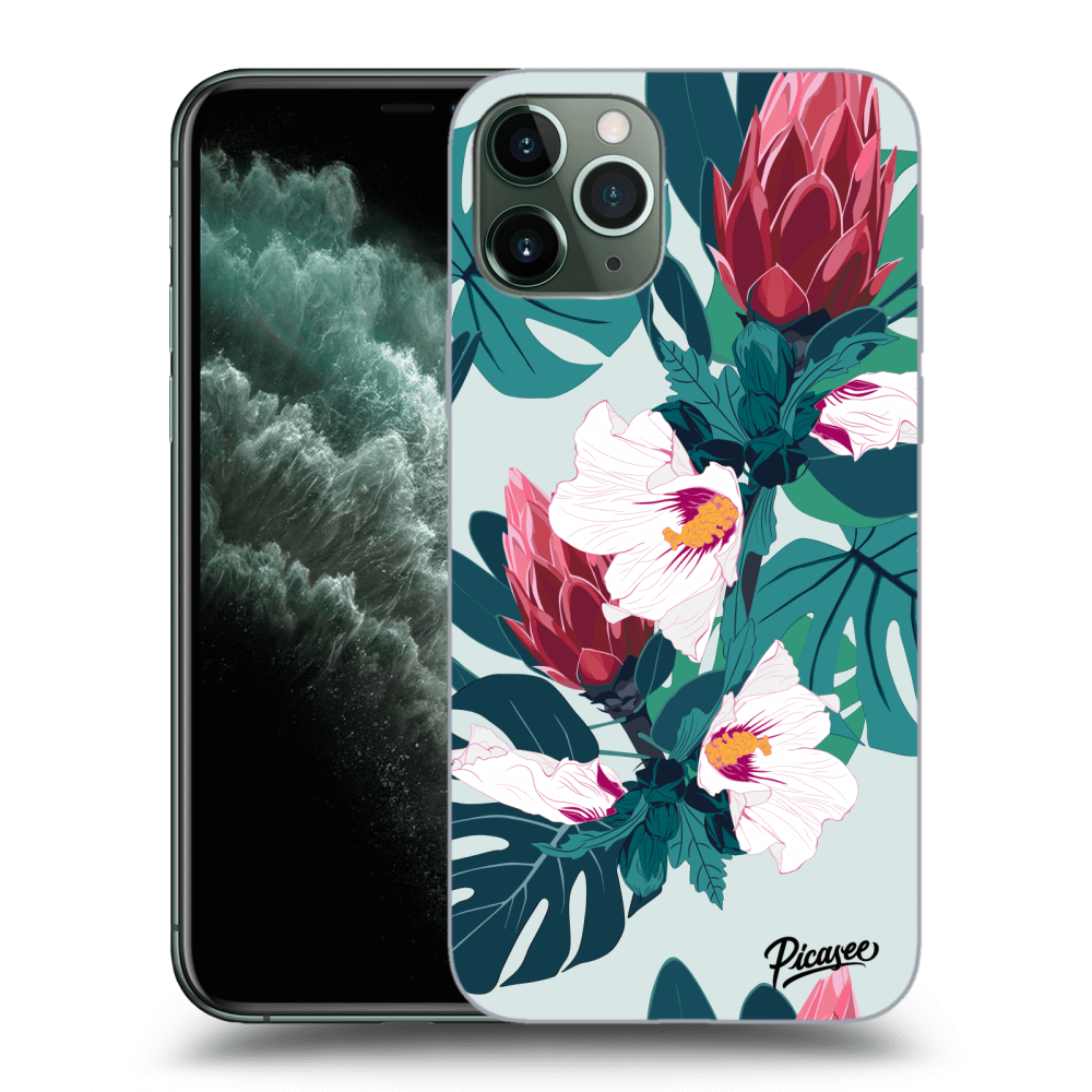 Picasee átlátszó szilikon tok az alábbi mobiltelefonokra Apple iPhone 11 Pro - Rhododendron