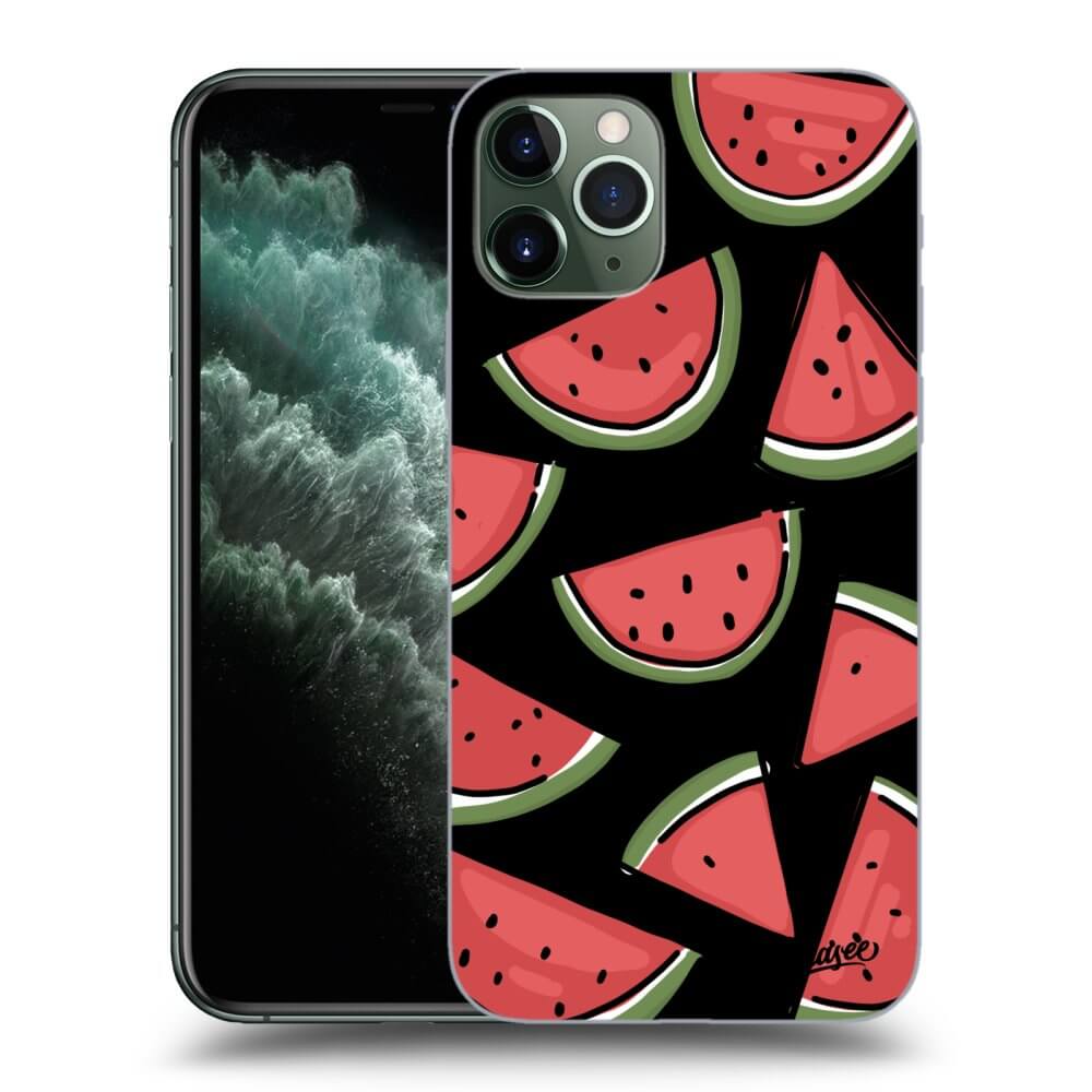 Picasee fekete szilikon tok az alábbi mobiltelefonokra Apple iPhone 11 Pro - Melone