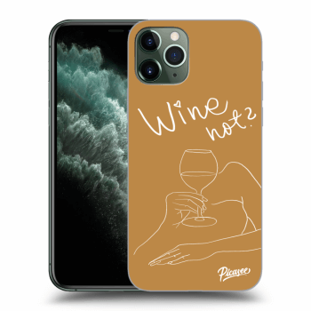 Picasee átlátszó szilikon tok az alábbi mobiltelefonokra Apple iPhone 11 Pro - Wine not