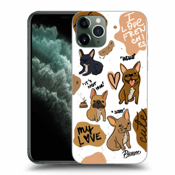 Picasee átlátszó szilikon tok az alábbi mobiltelefonokra Apple iPhone 11 Pro - Frenchies