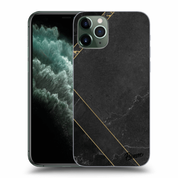 Picasee átlátszó szilikon tok az alábbi mobiltelefonokra Apple iPhone 11 Pro - Black tile
