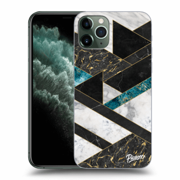 Picasee átlátszó szilikon tok az alábbi mobiltelefonokra Apple iPhone 11 Pro - Dark geometry