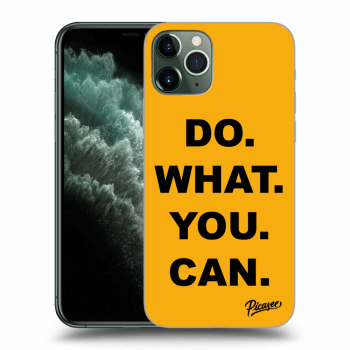 Picasee fekete szilikon tok az alábbi mobiltelefonokra Apple iPhone 11 Pro - Do What You Can